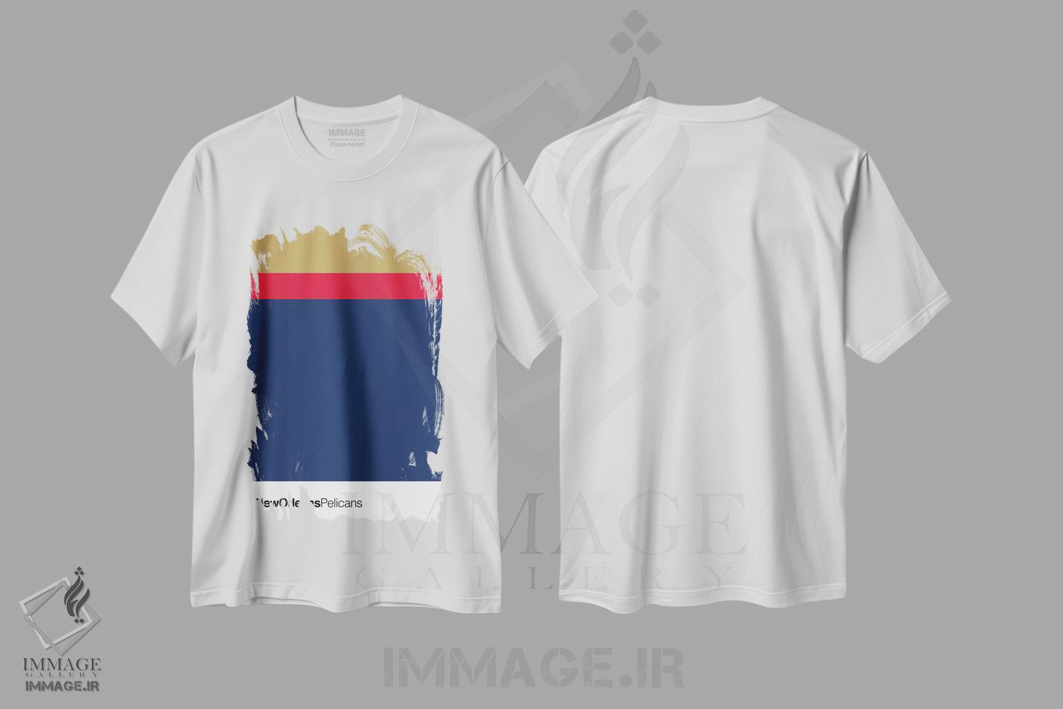تیشرت طرح دار بسکتبال نیواورلئان پلیکانز، تزئینی اثر آوی سیکس | immage.ir