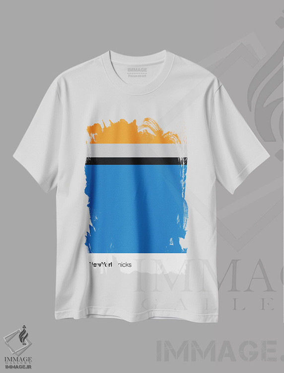 تیشرت طرح دار بسکتبال نیویورک نیکس، تزئینی اثر آوی سیکس | immage.ir