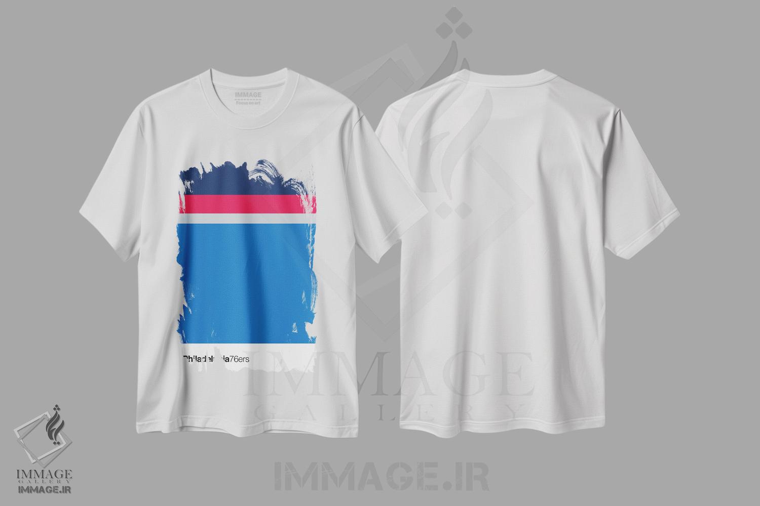 تیشرت طرح دار بسکتبال فیلادلفیا 76رز، تزئینی اثر آوی سیکس | immage.ir