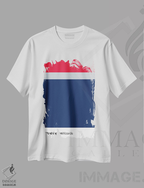 تیشرت طرح دار بسکتبال واشنگتن ویزاردز، تزئینی اثر آوی سیکس | immage.ir