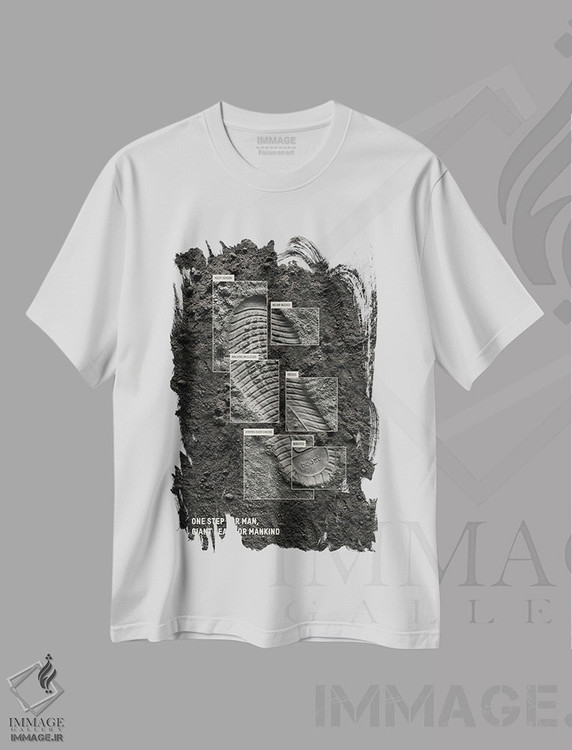 تیشرت طرح دار فرود بر ماه، هنر دیجیتال اثر آوی سیکس | immage.ir
