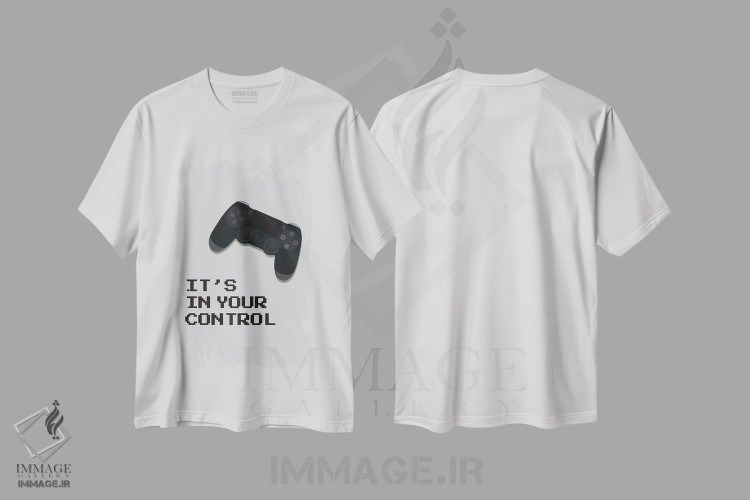 تیشرت طرح دار همه چیز در کنترل توست، تایپوگرافی اثر آوی سیکس | immage.ir