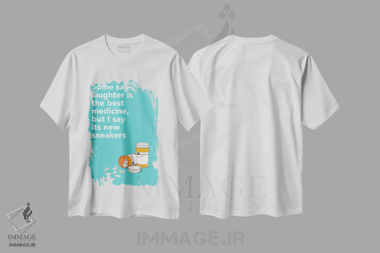 تیشرت طرح دار داروی کتانی، هنر دیجیتال اثر آوی سیکس | immage.ir