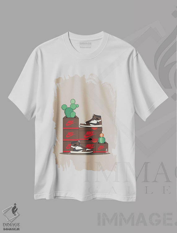 تیشرت طرح دار تراویس اسکات کاکتوس جک، تزئینی اثر آوی سیکس | immage.ir