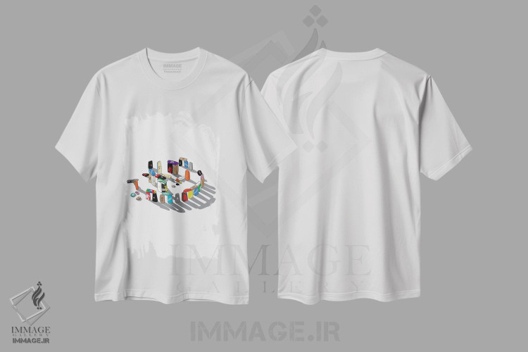 تیشرت طرح دار کتانی هنج، تزئینی اثر آوی سیکس | immage.ir