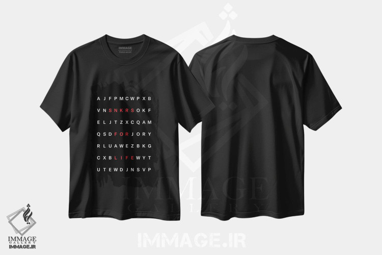 تیشرت طرح دار کتانی برای زندگی، هنر دیجیتال اثر آوی سیکس | فروشگاه ایماژ