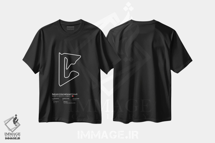 تیشرت طرح دار فرمول یک - پیست بحرین، هنر دیجیتال اثر آوی سیکس | فروشگاه ایماژ