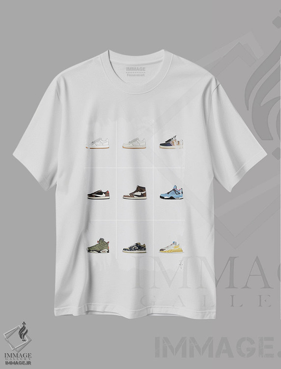 تیشرت طرح دار کلکسیون کتانی تراویس اسکات، تزئینی اثر آوی سیکس | immage.ir