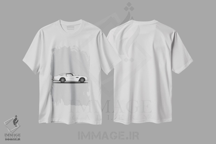 تیشرت طرح دار آستون مارتین DB5، هنر دیجیتال اثر آوی سیکس | immage.ir