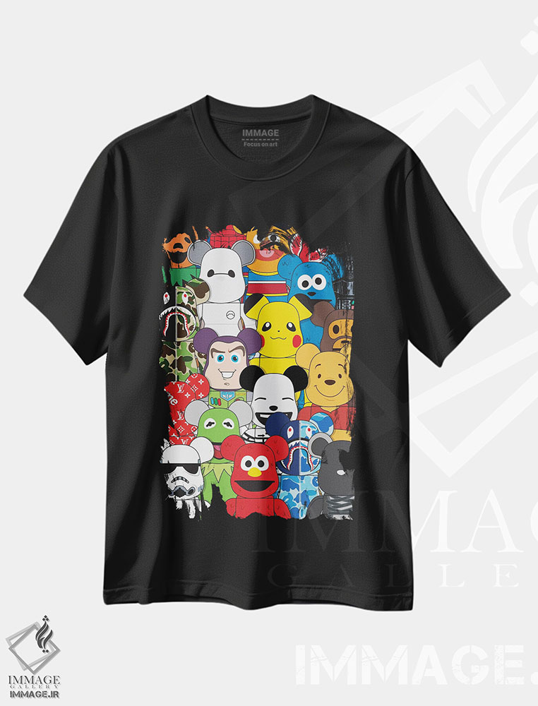 تیشرت طرح دار خانواده بیربریک، هنر دیجیتال اثر آوی سیکس | فروشگاه ایماژ