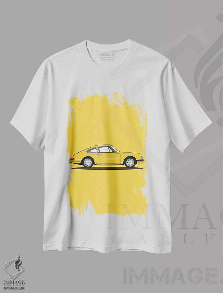 تیشرت طرح دار پورشه ۹۱۱-۹۰۱، هنر دیجیتال اثر آوی سیکس | immage.ir