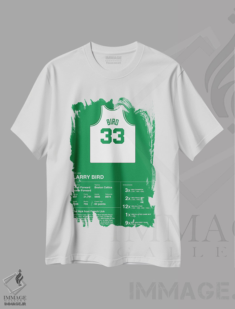 تیشرت طرح دار آمار حرفه ای لری برد، هنر دیجیتال اثر آوی سیکس | immage.ir
