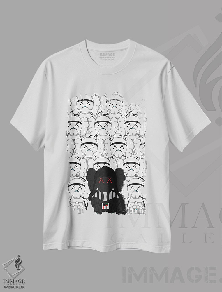 تیشرت طرح دار ستاره کاوز، هنر دیجیتال اثر آوی سیکس | immage.ir
