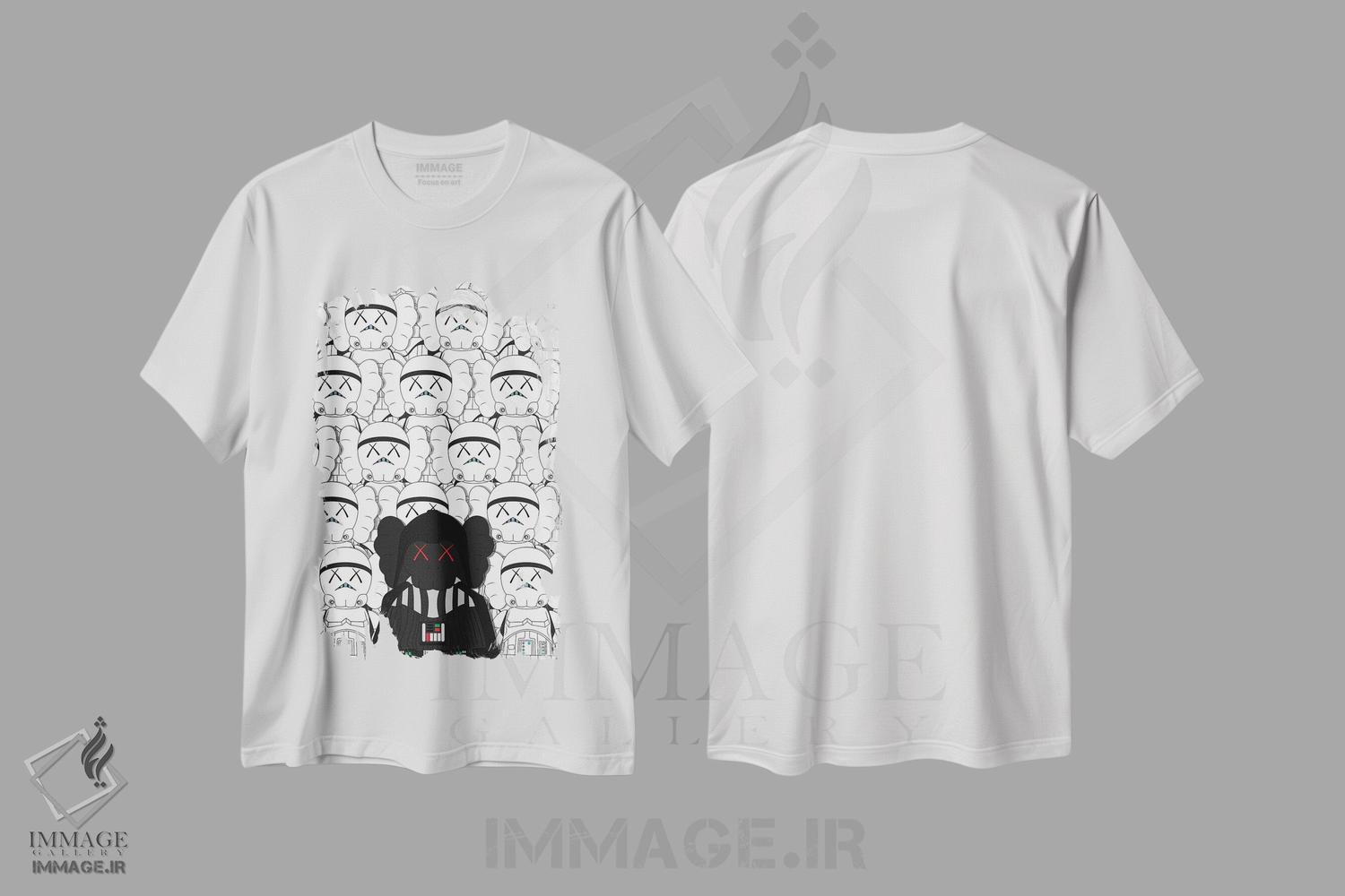 تیشرت طرح دار ستاره کاوز، هنر دیجیتال اثر آوی سیکس | immage.ir