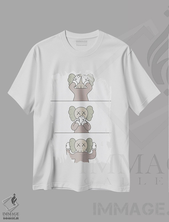 تیشرت طرح دار نه ببین، نه بگو، نه بشنو، هنر دیجیتال اثر آوی سیکس | immage.ir