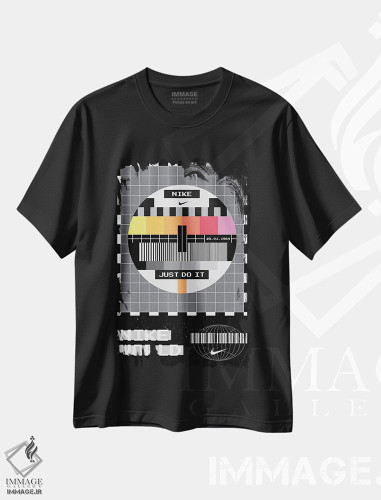 تیشرت طرح دار نایک رترو، هنر دیجیتال اثر آوی سیکس | فروشگاه ایماژ