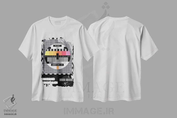 تیشرت طرح دار نایک رترو، هنر دیجیتال اثر آوی سیکس | immage.ir