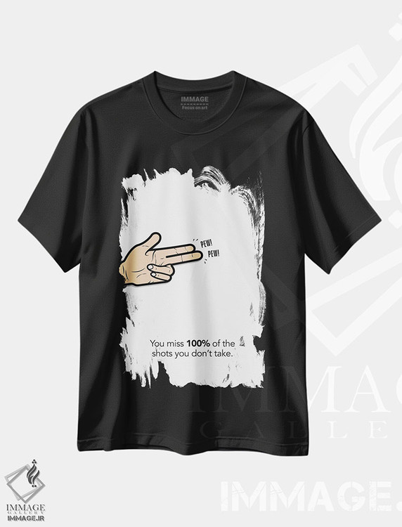 تیشرت طرح دار شوت کن، هنر دیجیتال اثر آوی سیکس | فروشگاه ایماژ