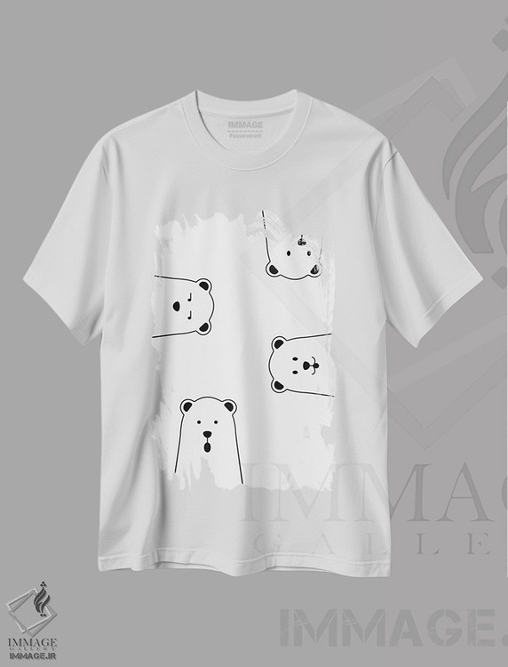 تیشرت طرح دار خرس قطبی کنجکاو، هنر دیجیتال اثر آوی سیکس | immage.ir