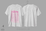 تیشرت طرح دار دوستت دارم، تایپوگرافی اثر آوی سیکس | immage.ir
