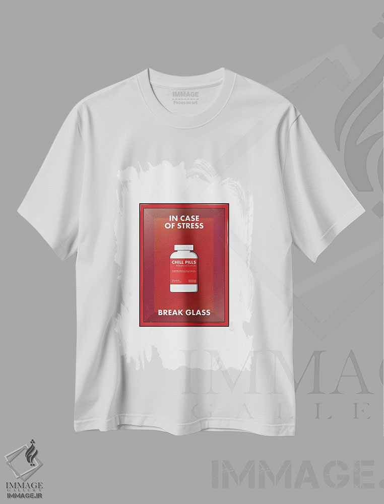 تیشرت طرح دار در صورت استرس، هنر دیجیتال اثر آوی سیکس | immage.ir