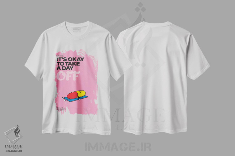 تیشرت طرح دار قرص آرام بخش، تزئینی اثر آوی سیکس | immage.ir