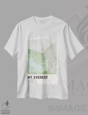 تیشرت طرح دار نقشه توپوگرافی کوه اورست، هنر دیجیتال اثر آوی سیکس | immage.ir