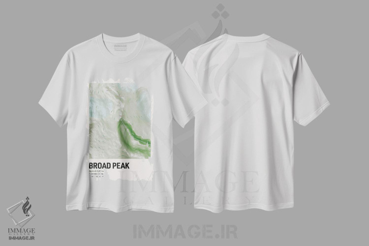 تیشرت طرح دار نقشه توپوگرافی برود پیک، هنر دیجیتال اثر آوی سیکس | immage.ir