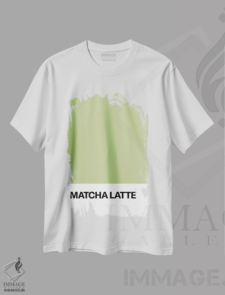 تیشرت طرح دار لاته ماچا، تزئینی اثر آوی سیکس | immage.ir