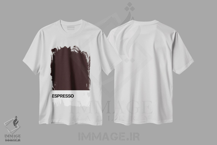 تیشرت طرح دار اسپرسو، تزئینی اثر آوی سیکس | immage.ir