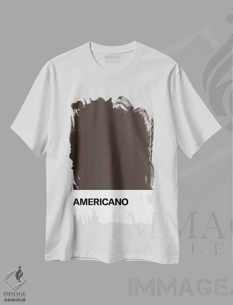 تیشرت طرح دار آمریکانو، تزئینی اثر آوی سیکس | immage.ir