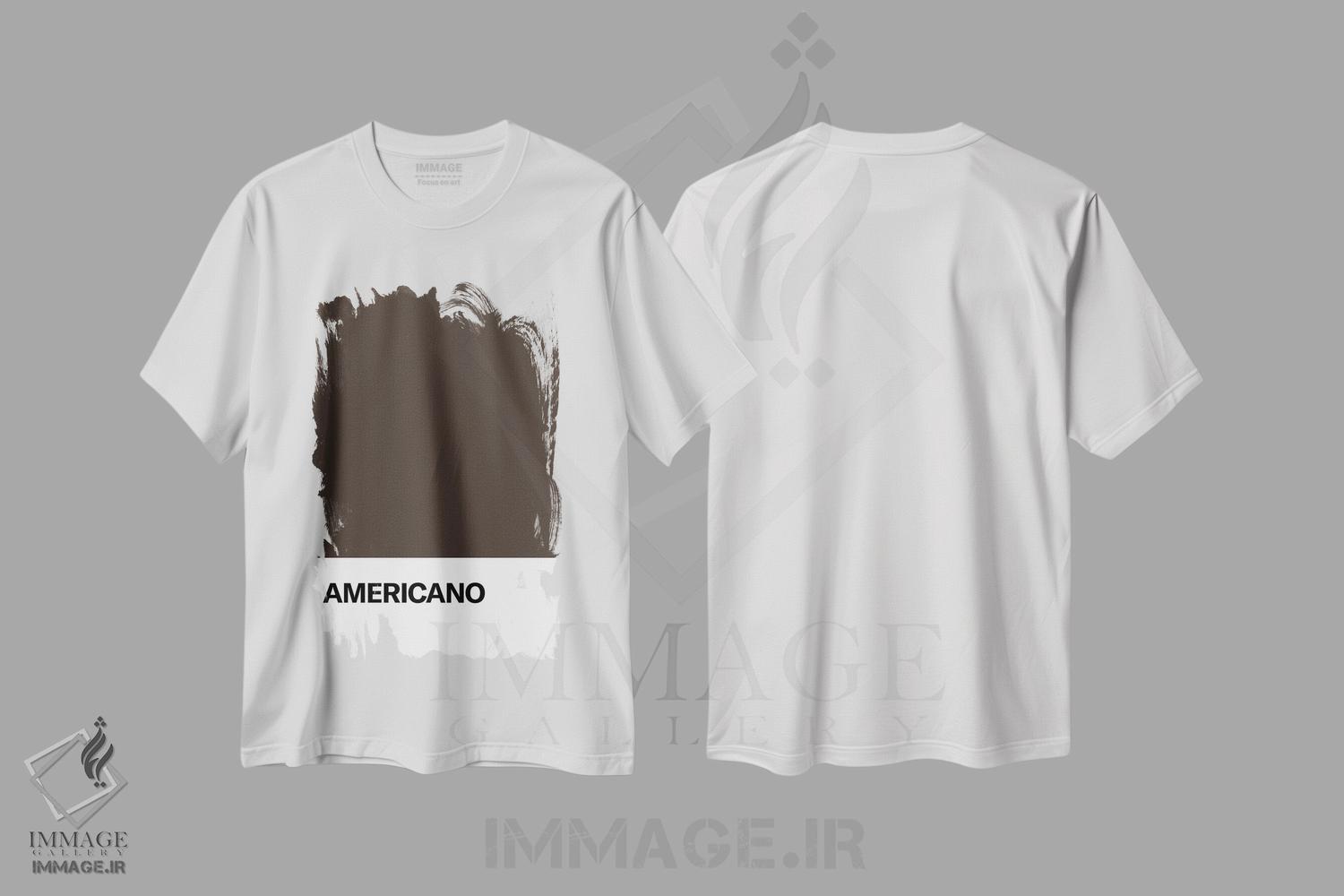 تیشرت طرح دار آمریکانو، تزئینی اثر آوی سیکس | immage.ir