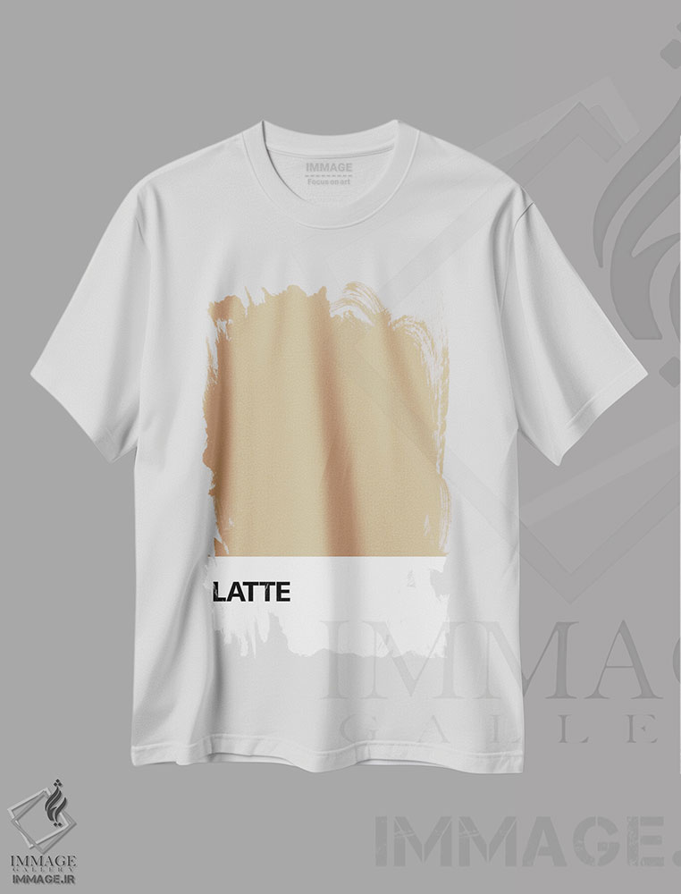 تیشرت طرح دار لاته، تزئینی اثر آوی سیکس | immage.ir