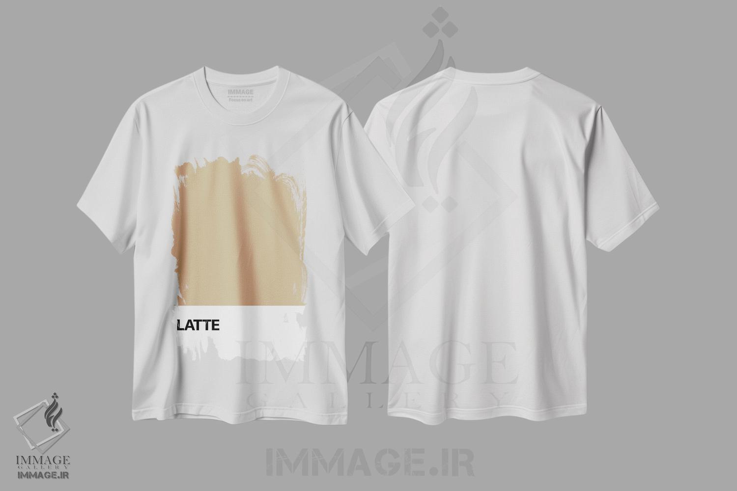 تیشرت طرح دار لاته، تزئینی اثر آوی سیکس | immage.ir