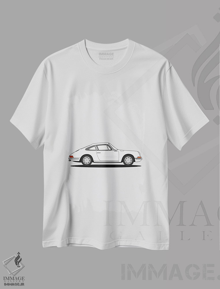 تیشرت طرح دار پورشه ۹۱۱-۹۰۱، هنر دیجیتال اثر آوی سیکس | immage.ir