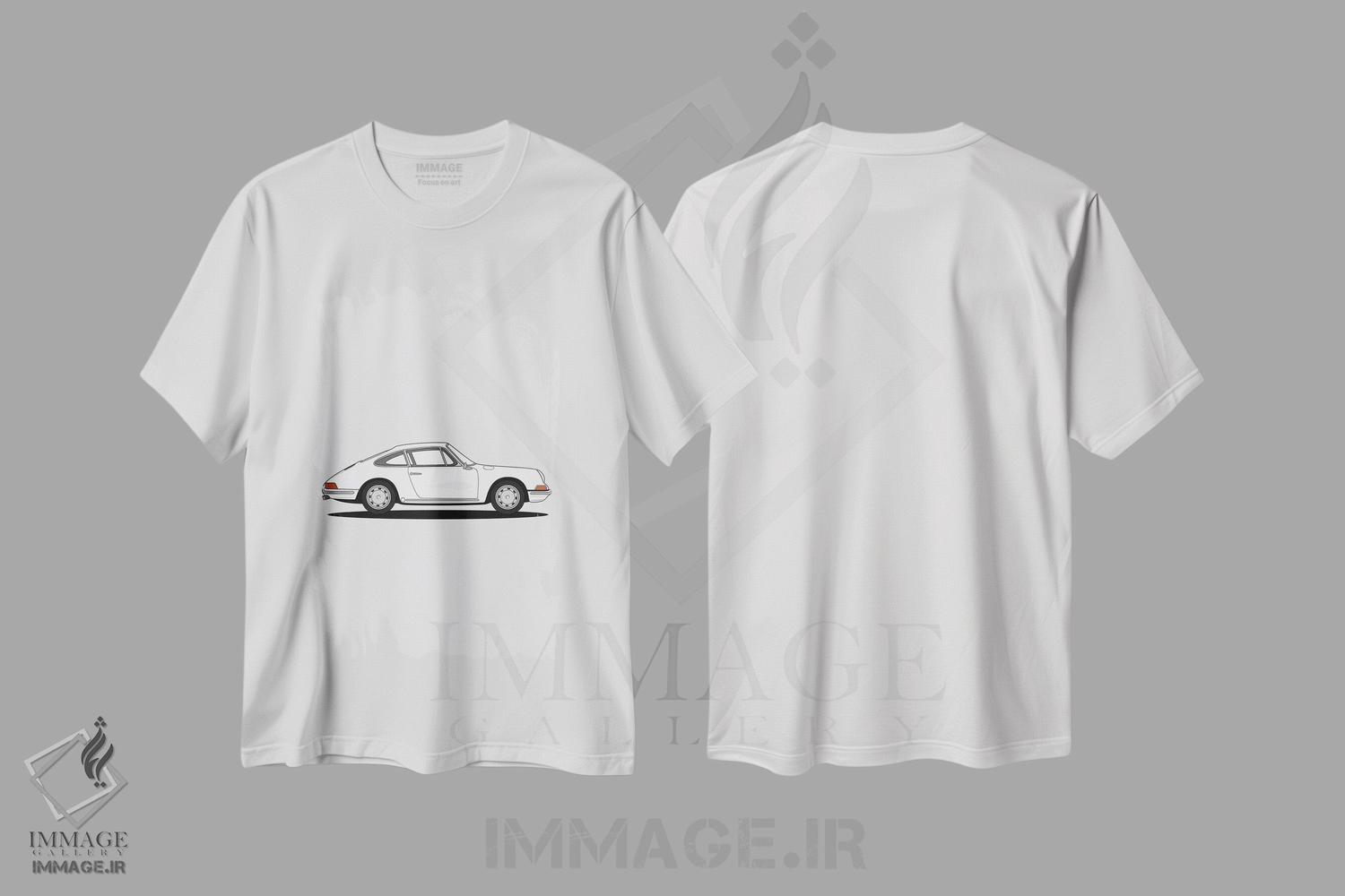 تیشرت طرح دار پورشه ۹۱۱-۹۰۱، هنر دیجیتال اثر آوی سیکس | immage.ir