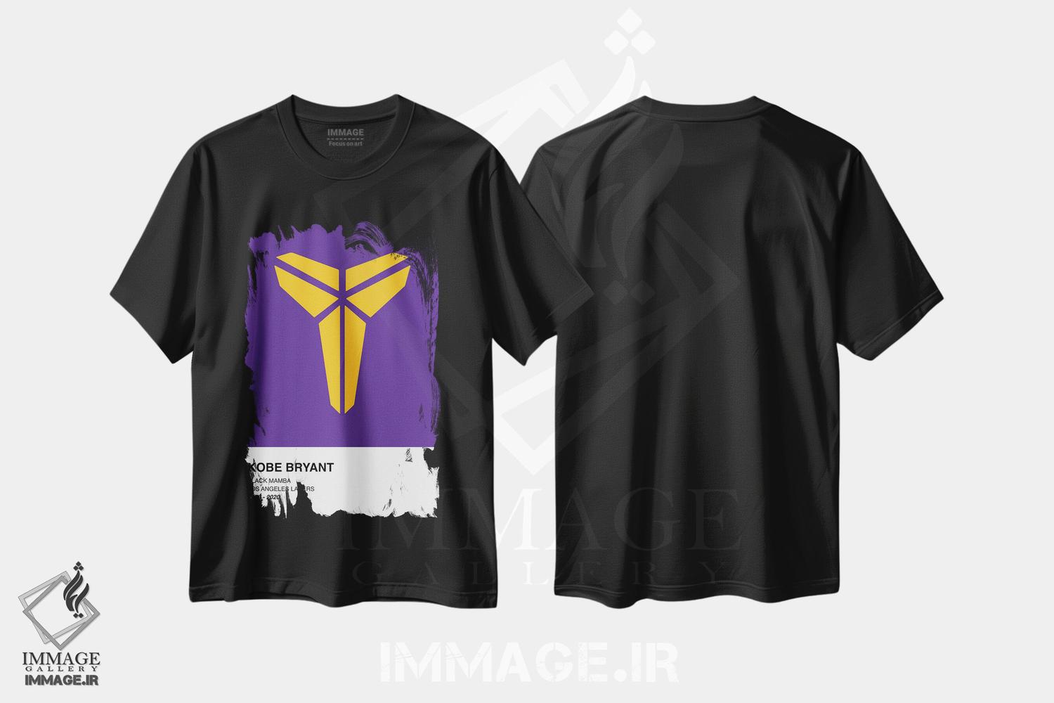 تیشرت طرح دار مامبای سیاه، تزئینی اثر آوی سیکس | فروشگاه ایماژ