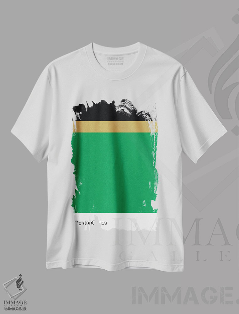 تیشرت طرح دار بسکتبال بوستون سلتیکس، تزئینی اثر آوی سیکس | immage.ir