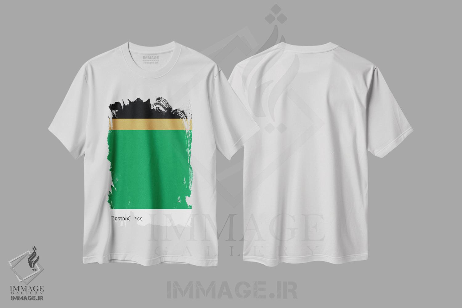 تیشرت طرح دار بسکتبال بوستون سلتیکس، تزئینی اثر آوی سیکس | immage.ir