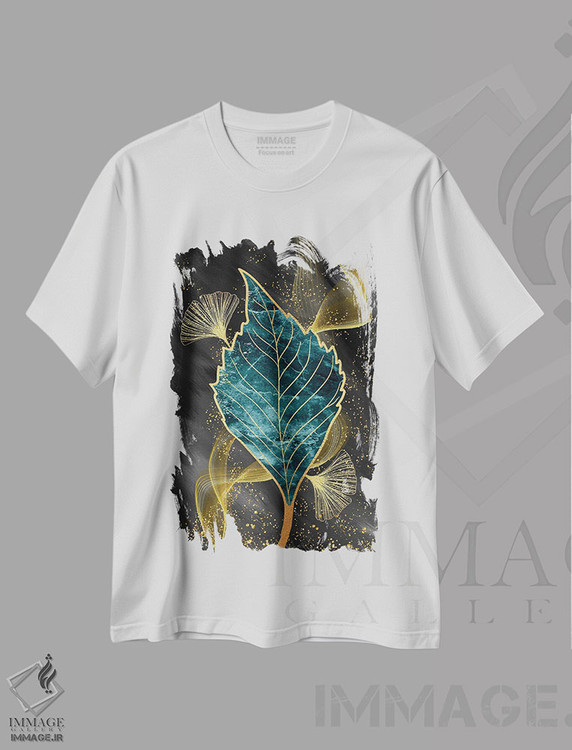تیشرت طرح دار هنر سه بعدی برگ I، دکور معاصر اثر آرسی بسی | immage.ir