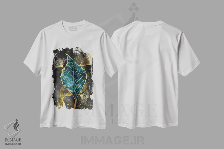 تیشرت طرح دار هنر سه بعدی برگ I، دکور معاصر اثر آرسی بسی | immage.ir