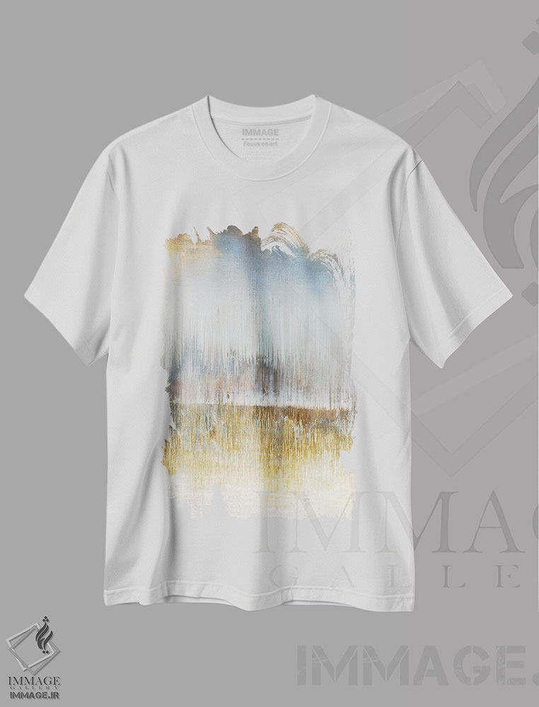 تیشرت طرح دار نقاشی روغنی رترو III، آبستره اثر آرسی بسی | immage.ir