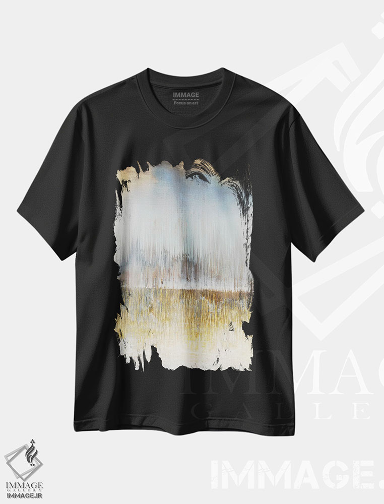 تیشرت طرح دار نقاشی روغنی رترو III، آبستره اثر آرسی بسی | فروشگاه ایماژ