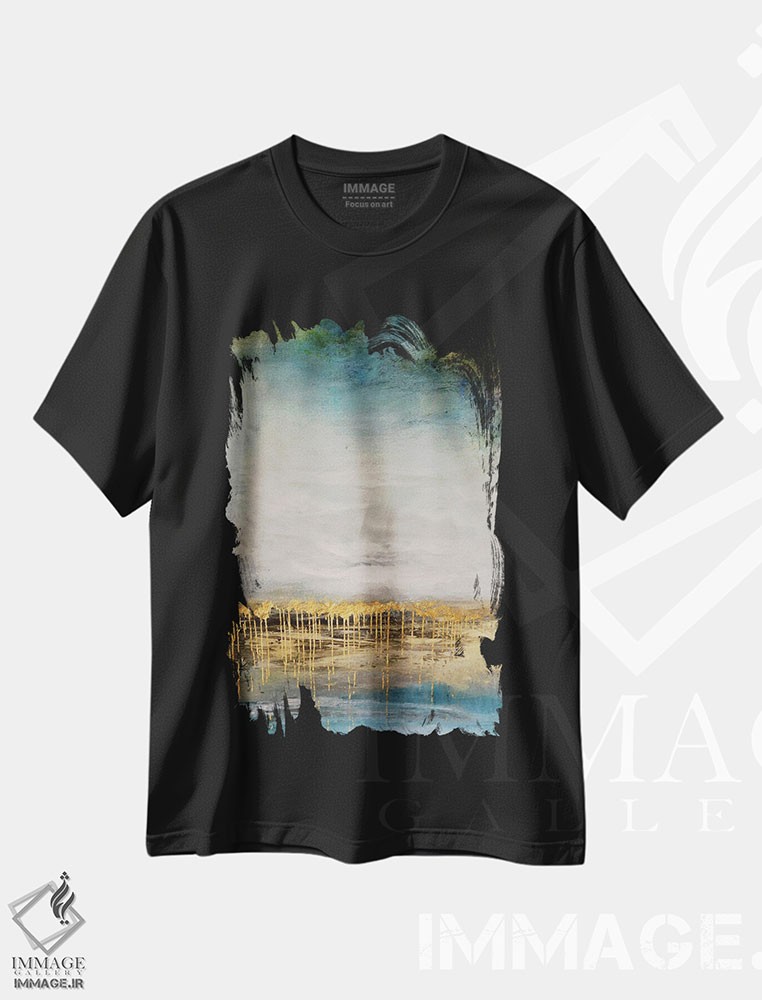 تیشرت طرح دار نقاشی روغنی رترو I، آبستره اثر آرسی بسی | فروشگاه ایماژ