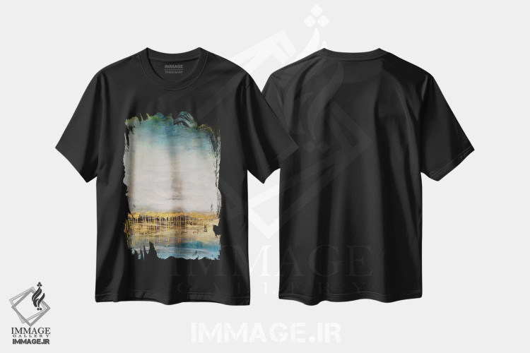 تیشرت طرح دار نقاشی روغنی رترو I، آبستره اثر آرسی بسی | فروشگاه ایماژ
