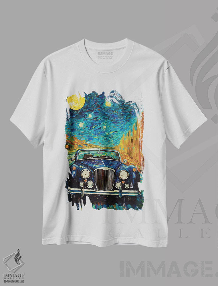 تیشرت طرح دار هنر امپرسیونیسم مدرن، هنر فاخر معاصر اثر آرسی بسی | immage.ir