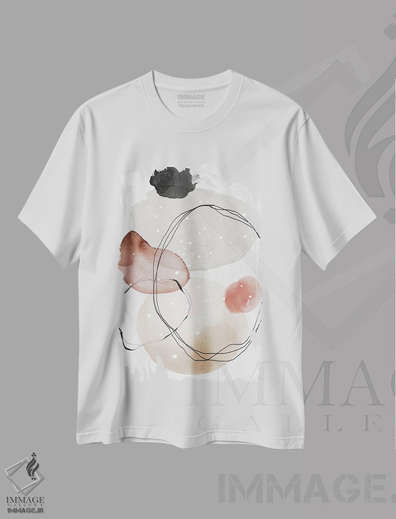 تیشرت طرح دار آبستره آبرنگی مینیمال I، آبستره اثر آرسی بسی | immage.ir