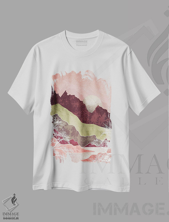 تیشرت طرح دار دولومیت ها، آبستره اثر آرسی بسی | immage.ir
