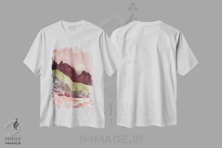 تیشرت طرح دار دولومیت ها، آبستره اثر آرسی بسی | immage.ir
