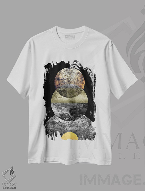 تیشرت طرح دار دیسک چوبی اثر آرسی بسی | immage.ir